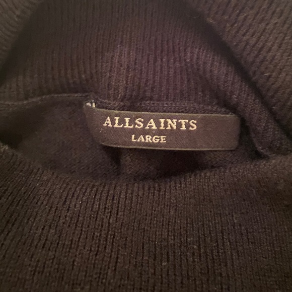All Saints Black Sweater Dress size L - Picture 5 of 8